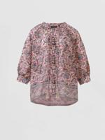 Lichte blouse met bloemenprint - thumbnail