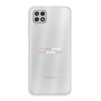 uzelf graag zien: Samsung Galaxy A22 4G Transparant Hoesje