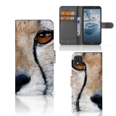 Nokia C2 2nd Edition | Telefoonhoesje | Met pasjeshouder | Cheetah
