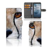 Nokia C2 2nd Edition | Telefoonhoesje | Met pasjeshouder | Cheetah