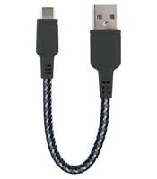 Energea USB Lightning kabel voor Apple - iOS gecertificeerd - 16cm - zwart - thumbnail