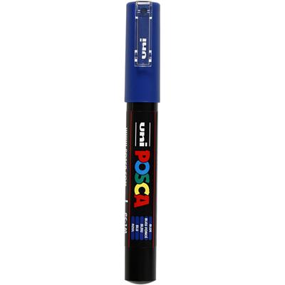Uni-Posca Posca marker, afm pc-1m, lijndikte 0,7 mm, extra-fijn, blauw, 1 stuk