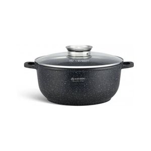 Edënbërg Stonetec Line - Kookpan/Braadpan met Deksel - Ø 22 cm - Aluminium