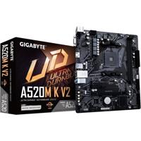 Moederbord - GIGABYTE - A520M K V2 - AM4 - DDR4 64 GB - PCIe Gen3 M.2