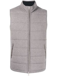 N.Peal gilet The Mall à design matelassée - Gris