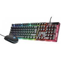 Trust GXT 838 Azor Bedraad Zwart Gaming Toetsenbord en Muis