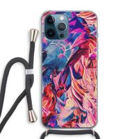 Pink Orchard: iPhone 12 Pro Max Transparant Hoesje met koord