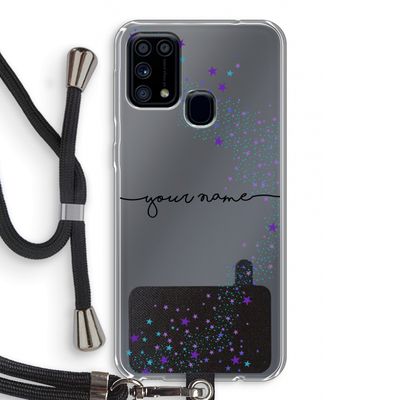 Sterren: Samsung Galaxy M31 Transparant Hoesje met koord