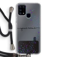 Sterren: Samsung Galaxy M31 Transparant Hoesje met koord