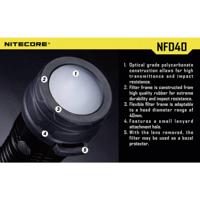 NiteCore NITNFD40 Diffusor MH25, EA4, P25, P16, P15, SRT7, CR6, CG6, CB6, CI6, CU6 en zaklampen met een Ø 39 - 42 mm NiteCore NITNFD40 Diffusor MH25, EA4, P25, P16, P15, SRT7, CR6, CG6, CB6, CI6, CU6 en zaklampen met een Ø 39 - 42 mm