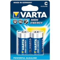 2 x Varta High Energy Alkaline Baby C batterijen