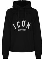 DSQUARED2 hoodie à logo imprimé - Noir