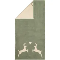 Cawö Cawö Alpenchic Edition Hert 6228 Handdoek 50x100 groen
