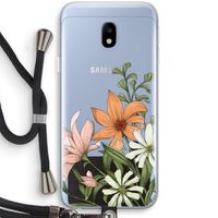 Floral bouquet: Samsung Galaxy J3 (2017) Transparant Hoesje met koord