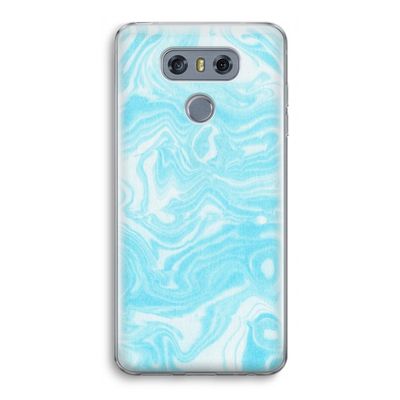 Waterverf blauw: LG G6 Transparant Hoesje