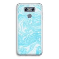 Waterverf blauw: LG G6 Transparant Hoesje