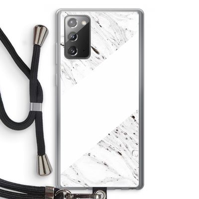 Biggest stripe: Samsung Galaxy Note 20 / Note 20 5G Transparant Hoesje met koord