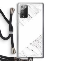 Biggest stripe: Samsung Galaxy Note 20 / Note 20 5G Transparant Hoesje met koord