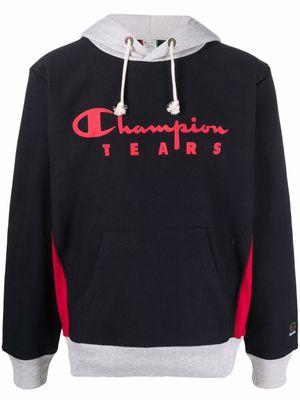 Champion hoodie à logo imprimé - Noir