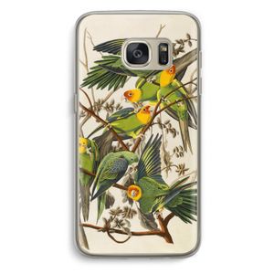 Carolinaparkiet: Samsung Galaxy S7 Transparant Hoesje