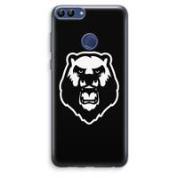 Angry Bear (black): Huawei P Smart (2018) Transparant Hoesje