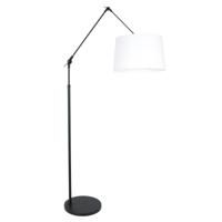 Steinhauer Verstelbare schemerlampPrestige Chic 35cm zwart met effen wit - 8183ZW