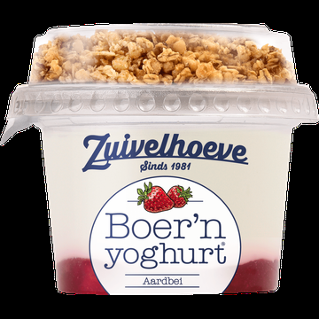 Zuivelhoeve Boer&apos;n yoghurt® Aardbei & Muesli 170 g bij Jumbo
