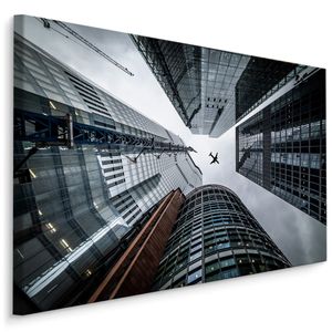 Schilderij - Wolkenkrabbers in Londen, wanddecoratie, premium print