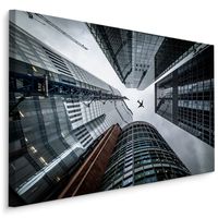 Schilderij - Wolkenkrabbers in Londen, wanddecoratie, premium print - thumbnail