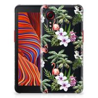 Samsung Galaxy Xcover 5 | TPU Hoesje | Flamingo Palms