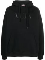 Valentino Garavani hoodie en coton à logo imprimé - Noir