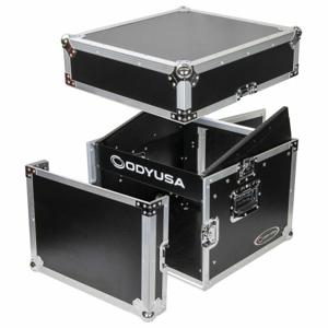 Odyssey FZ1006 audioapparatuurtas DJ-mixer Hard case Zwart, Roestvrijstaal