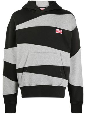 Kenzo hoodie en coton à empiècements - Noir