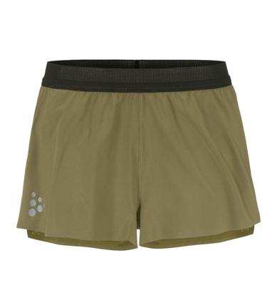 Craft PRO Hypervent Split hardloopbroek kort 2 groen heren M