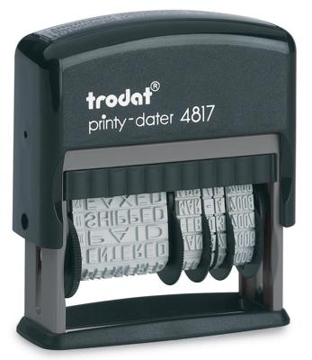 Trodat tekststempel met datum Printy 4817 woorden: faxé le, par e-mail, reçu le, répondu le, saisi le,...