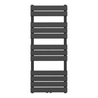 Belrad Handdoekradiator - middenaansluiting - 1200X500mm - Zwart BFRZ1200500