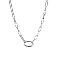 iXXXi Schakel Ketting Square Chain Zilver - thumbnail