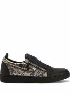 Giuseppe Zanotti baskets Frankie à imprimé graphique - Noir