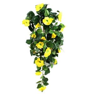 Petunia deluxe  kunst hangplant 80cm - geel