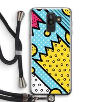 Pop Art #1: Samsung Galaxy J8 (2018) Transparant Hoesje met koord