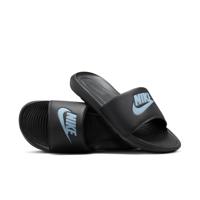 Nike Victori One Slippers Zwart Lichtblauw