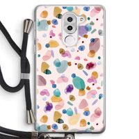 Terrazzo Memphis Pink: Honor 6X Transparant Hoesje met koord