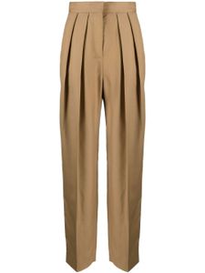 Stella McCartney pantalon ample à taille haute - Tons neutres