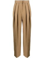 Stella McCartney pantalon ample à taille haute - Tons neutres