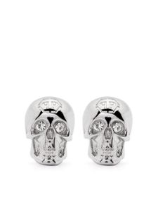 Philipp Plein puces d'oreilles à motif tête de mort 3D - Argent