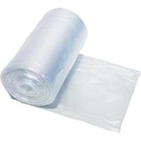 Vuilniszak HDPE, 10 micron, ft 44 x 48 cm, transparant, rol van 50 stuks