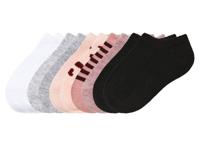 lupilu 10 paar peutersneakersokken (23/26, Roze/wit/grijs/zwart) - thumbnail