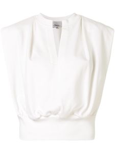 3.1 Phillip Lim SL FRENCH TERRY TOP - Blanc