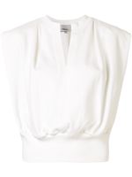 3.1 Phillip Lim SL FRENCH TERRY TOP - Blanc - thumbnail