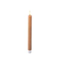 LED kaars Lumineo Bruin Ø 2,2 x 24,5 cm Vlameffect 2 Stuks